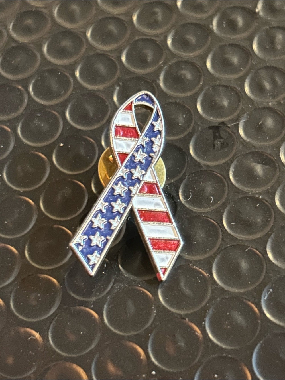 Vintage PinMart brand American Flag Stars and Stripes Awareness Ribbon